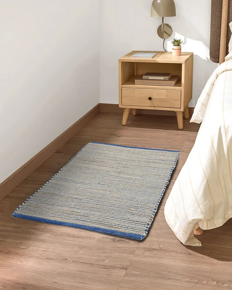 THE HOME TALK Natural Handcrafted Jute Rug 60X90 CM|Traditional Carpet For Living Room,Kitchen,Entryway,Bedroom,Dining Room|Rustic Bohemian Decor|Durable,Sustainable,Anti-Skid Carpets for Centre Table